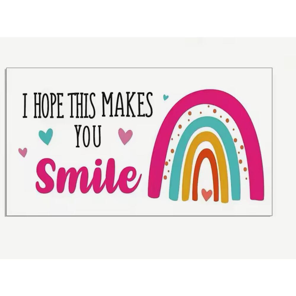 Hope This Makes You Smile Custom Thank You Cards | Thank you for your order